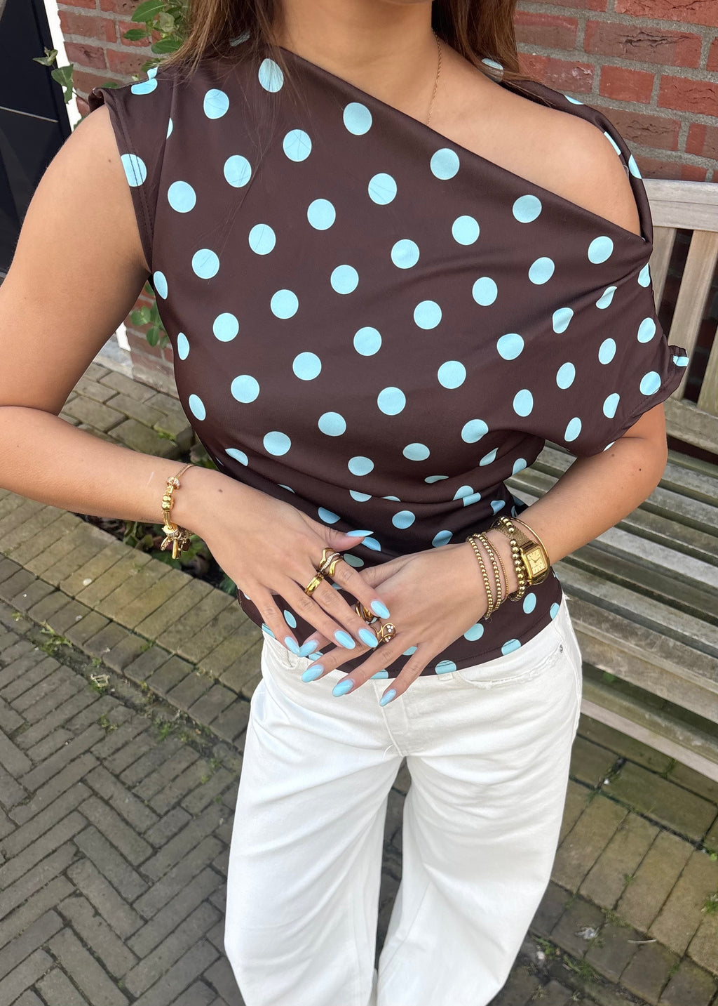 Meavy dot top - Brown