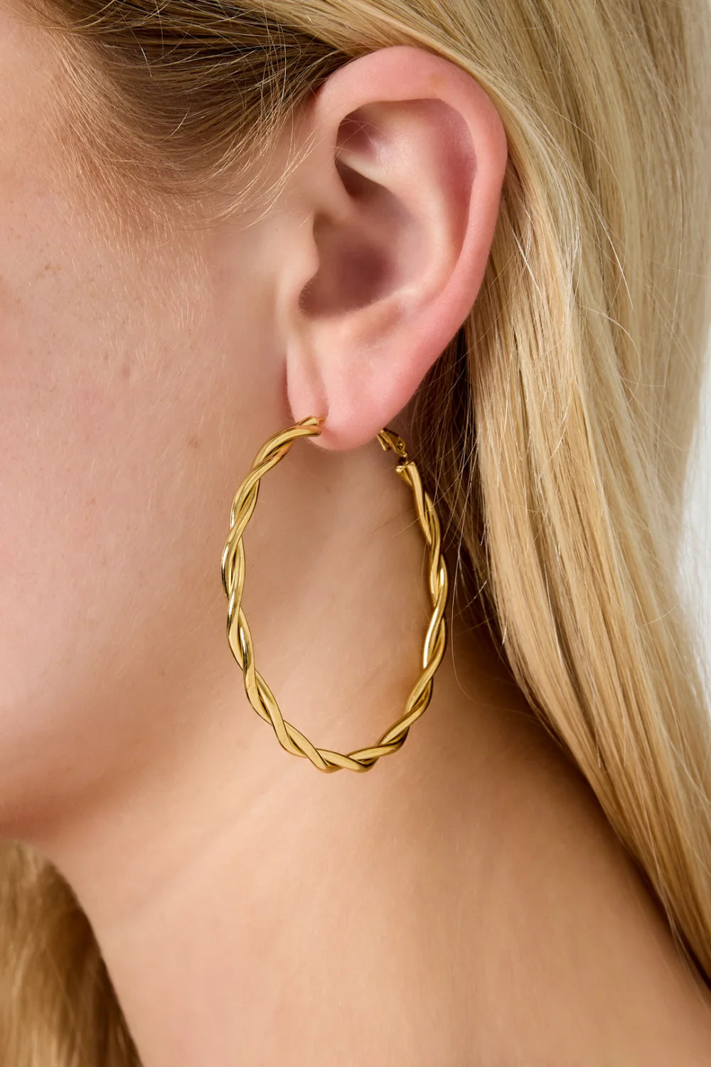 Swirl hoops - Gold
