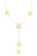 Flower necklace - Gold