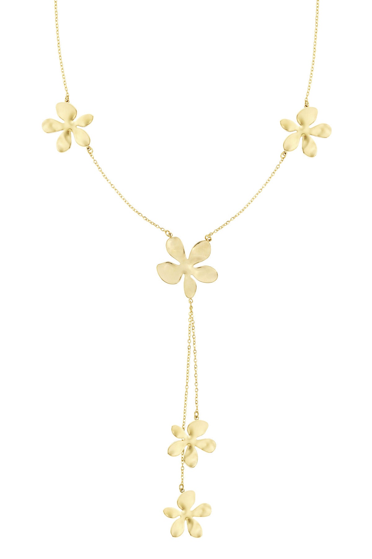 Flower necklace - Gold