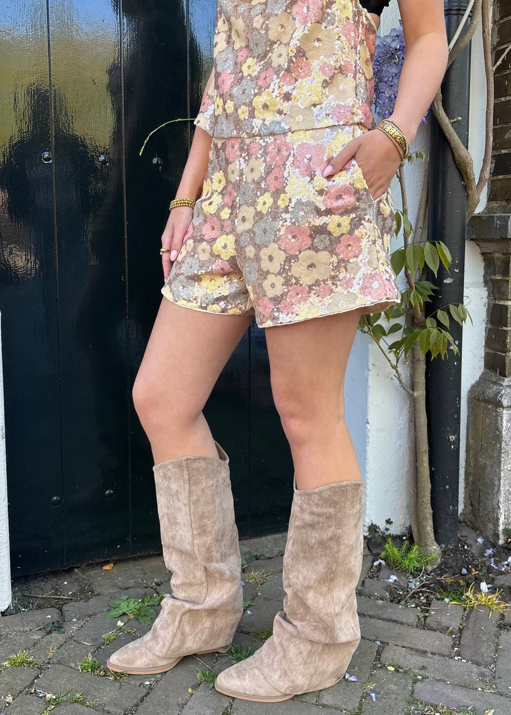 Floral short - Pink