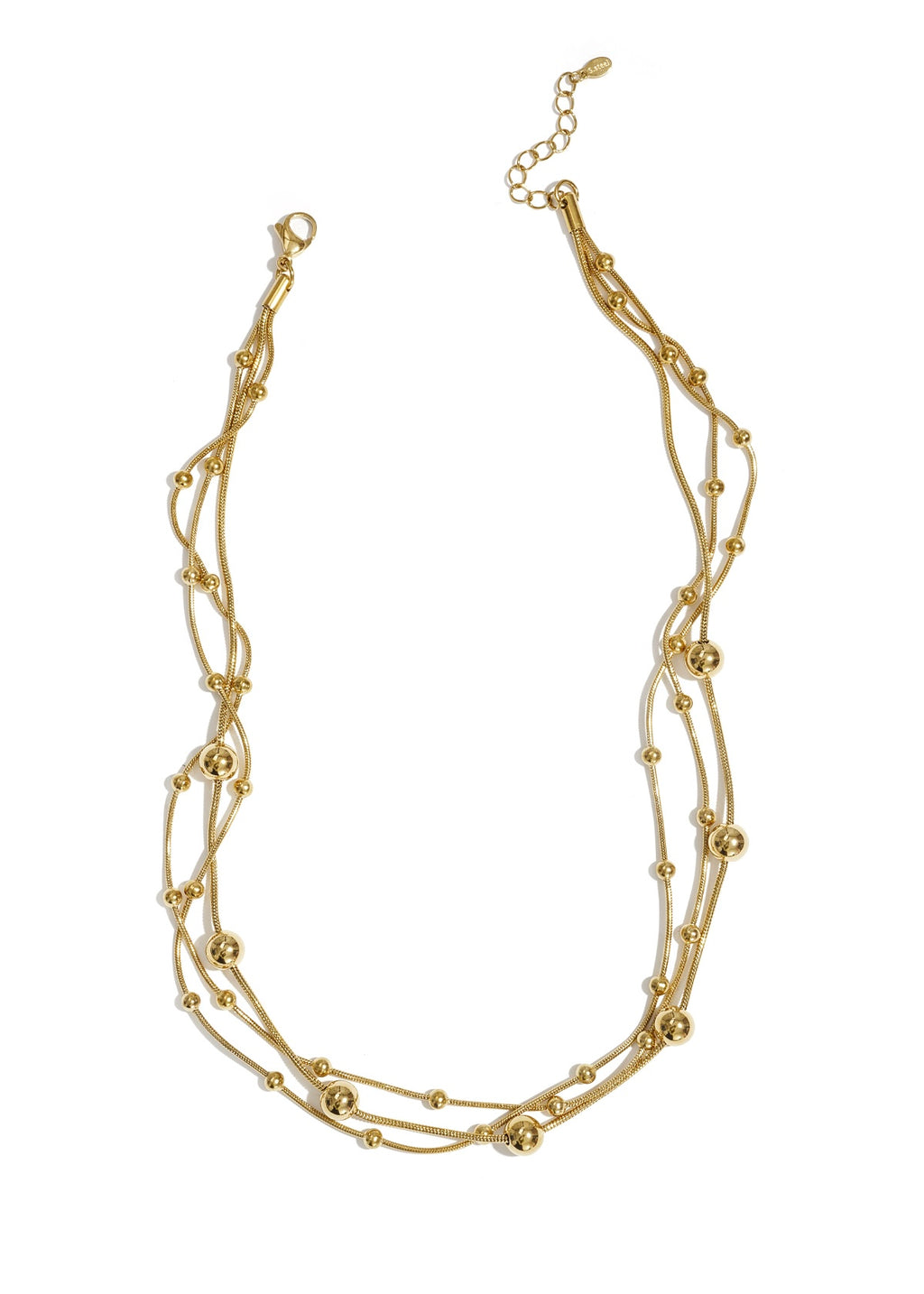 Polkadots necklace - Gold