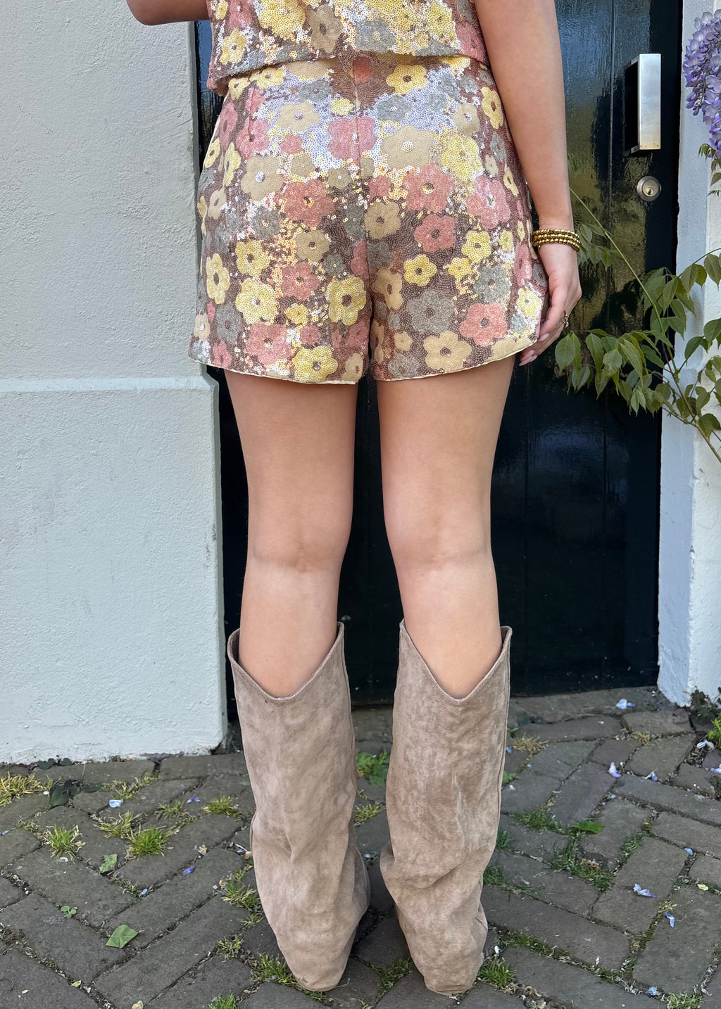 Floral short - Pink