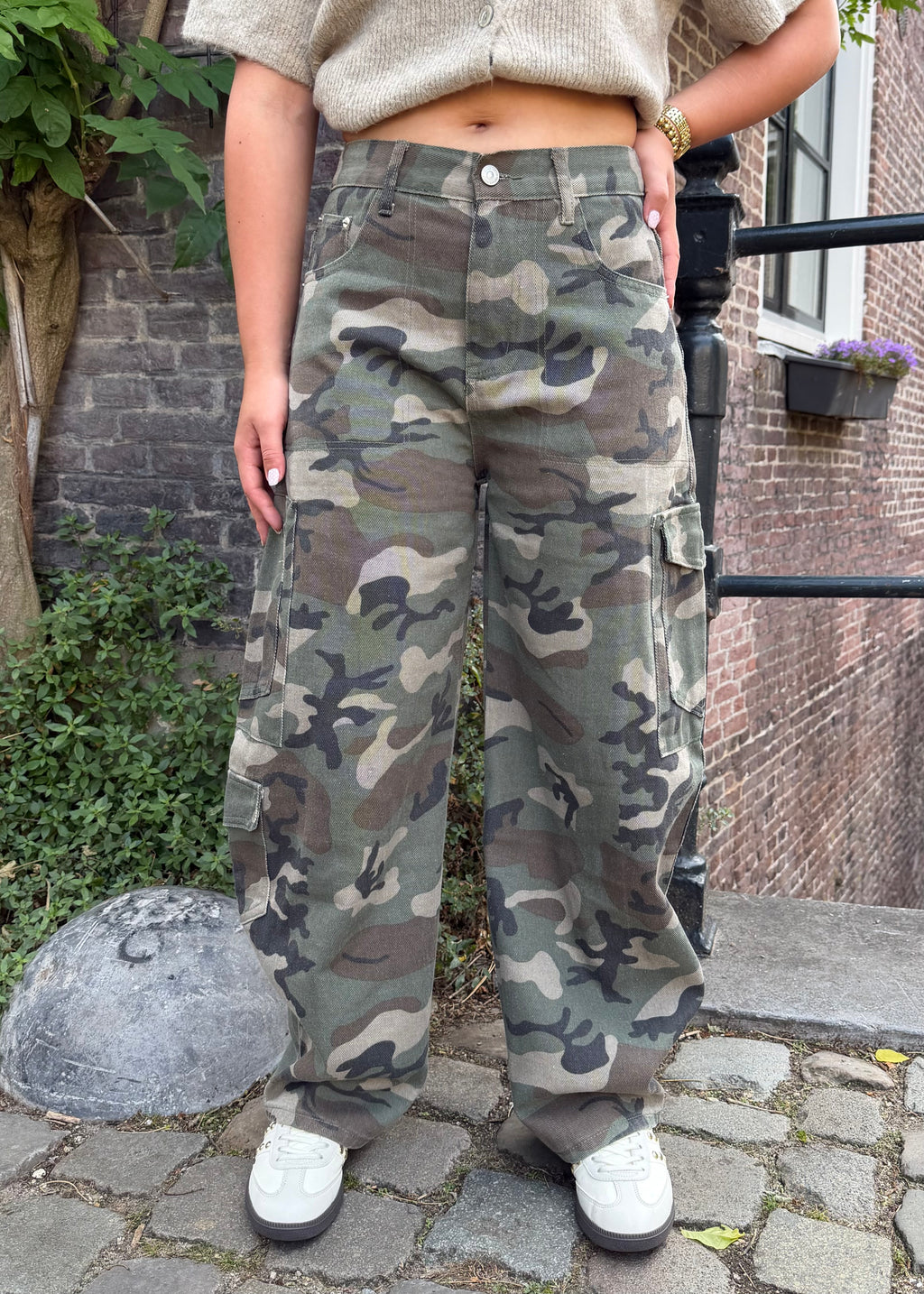 Cargo jeans - Army green