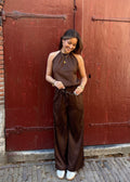 Faye satin set - Brown