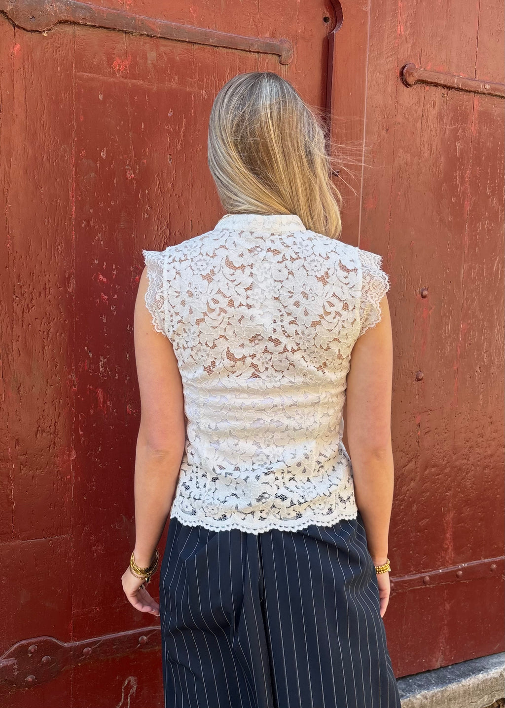 Amore lace top - White
