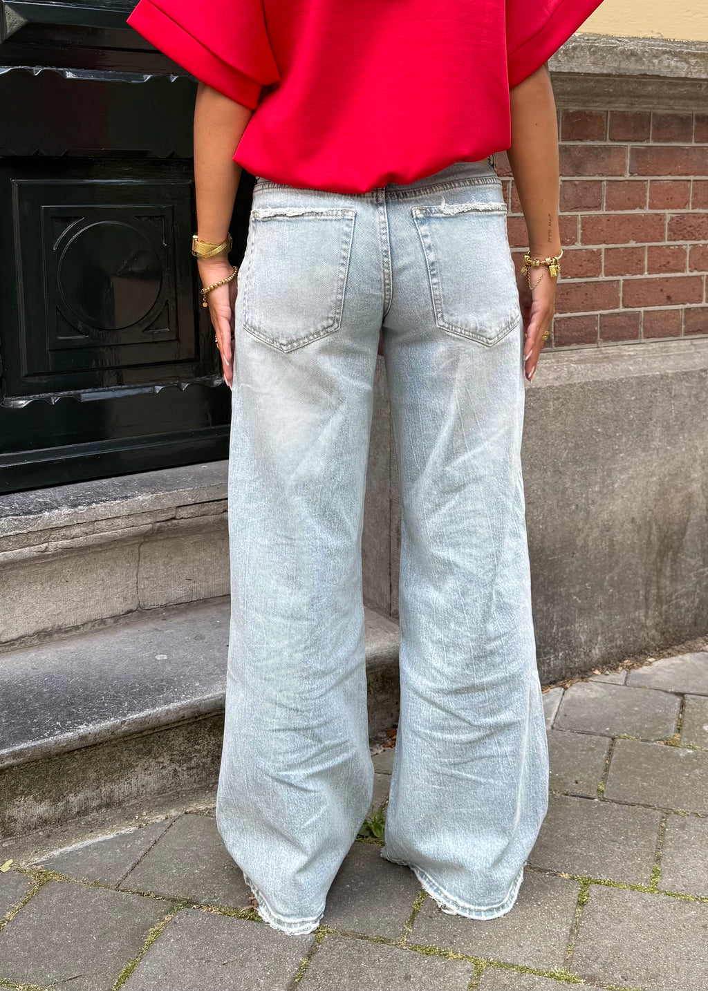 June wide leg jeans - Blue