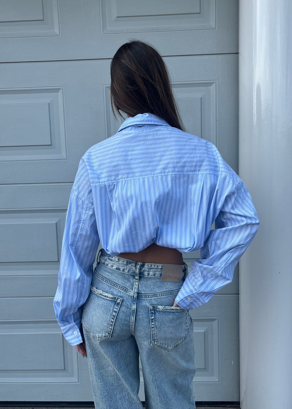 Office chic blouse - Blue