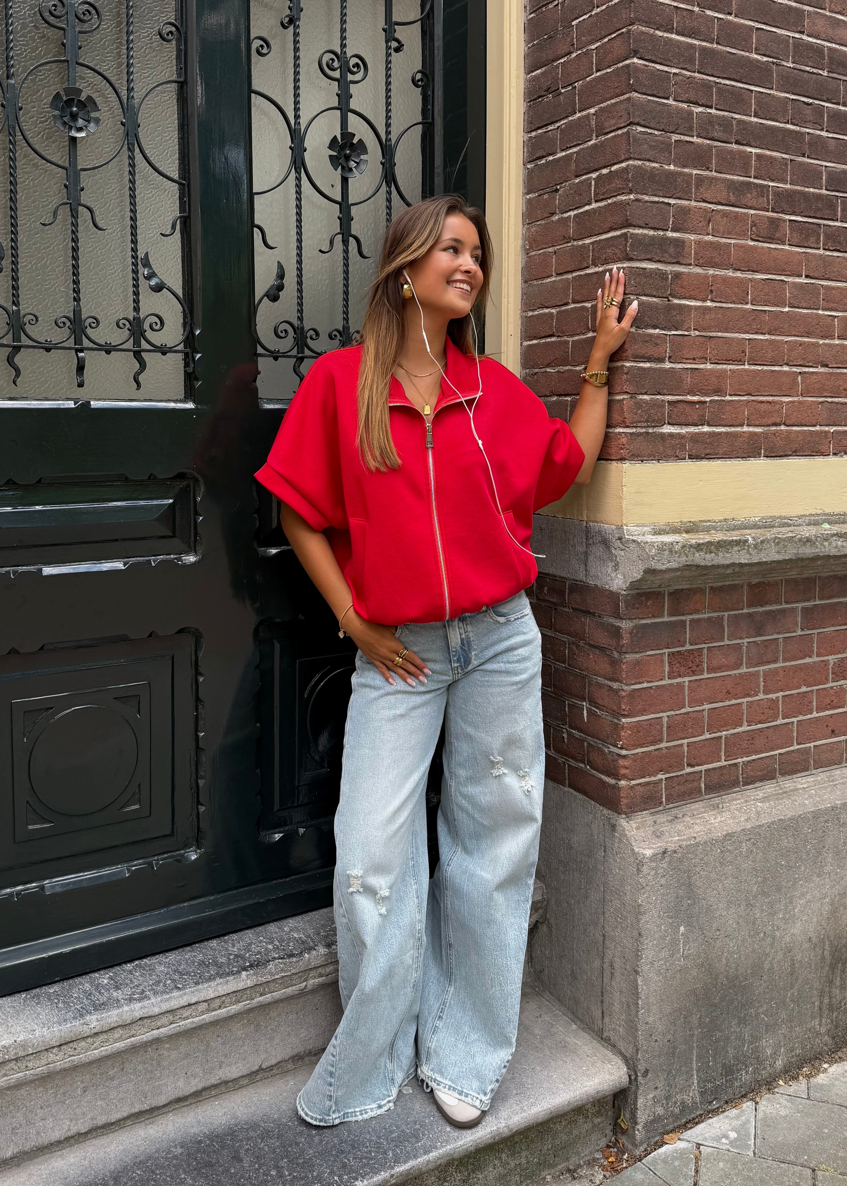 June wide leg jeans - Blue