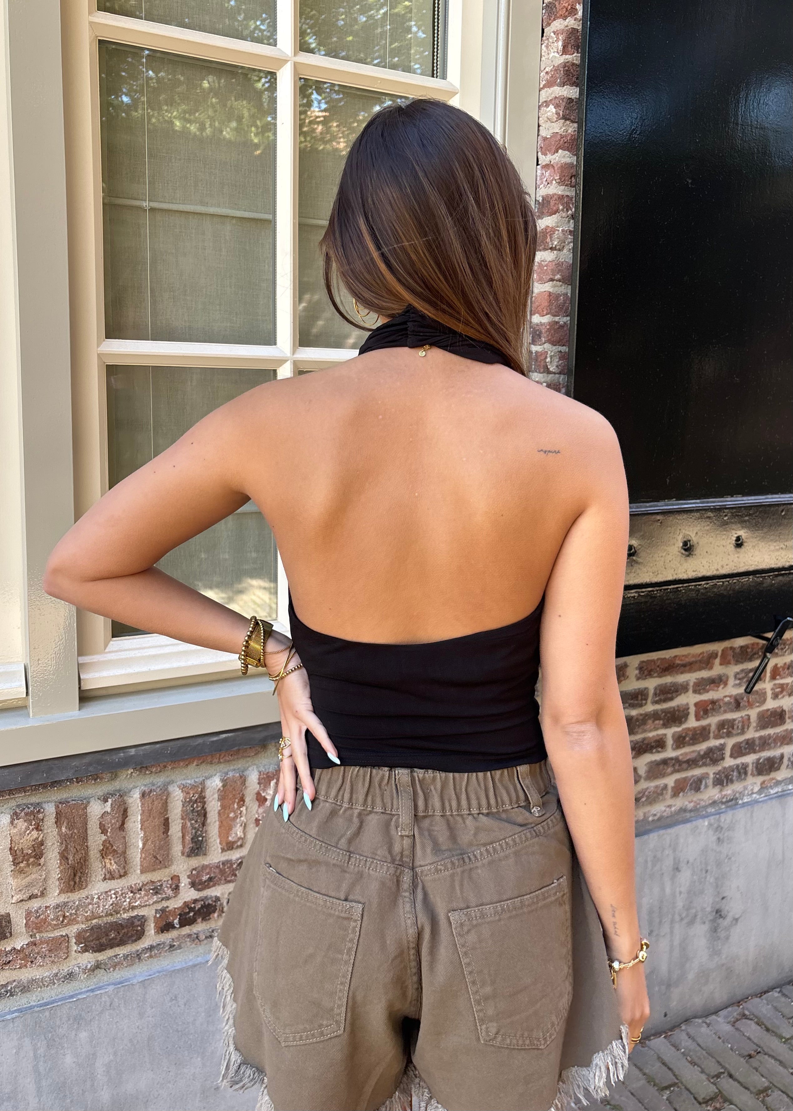 Basic waterfall top - Black