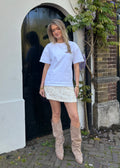 Ivory sequin skort - Créme