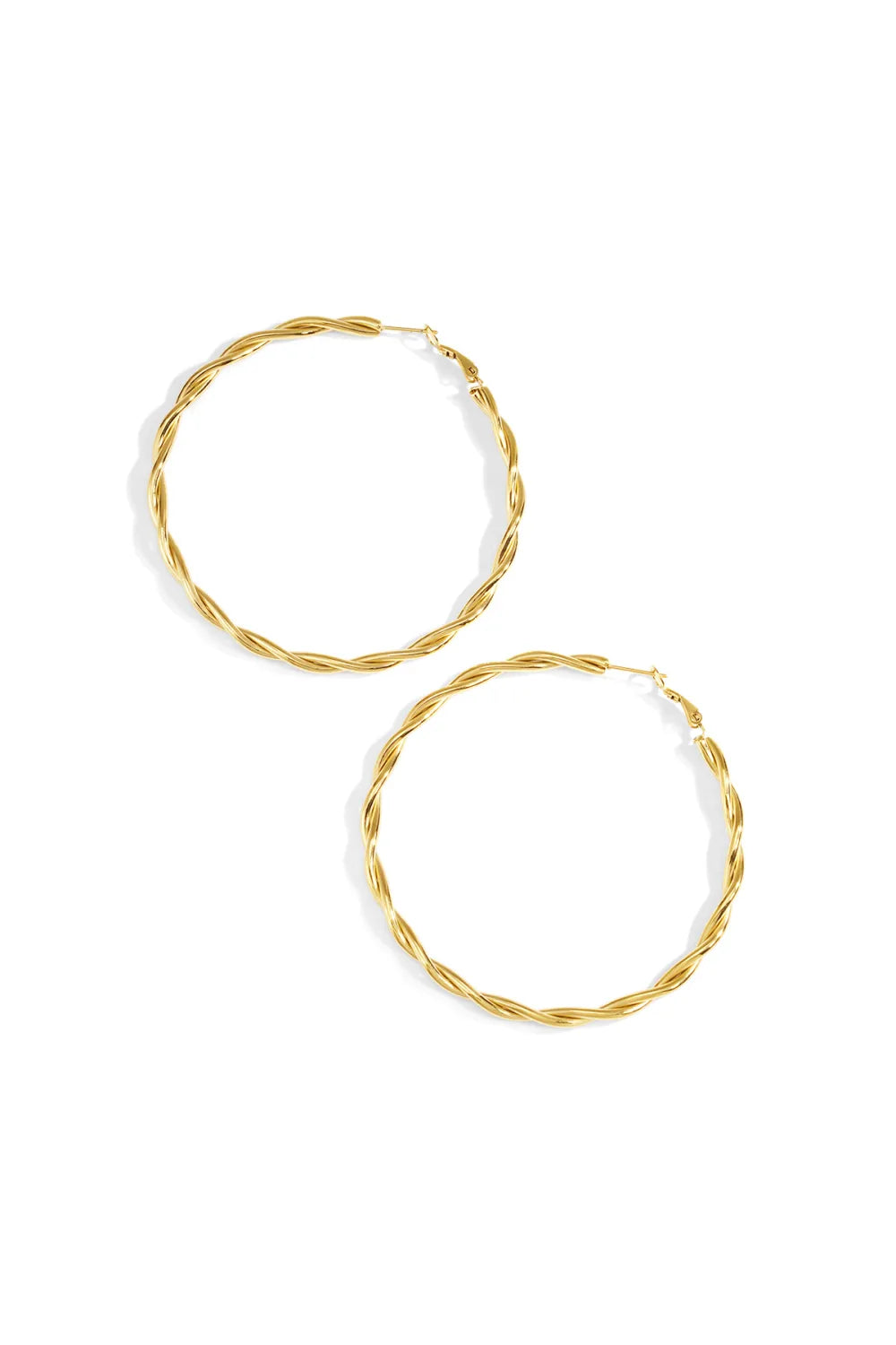 Swirl hoops - Gold