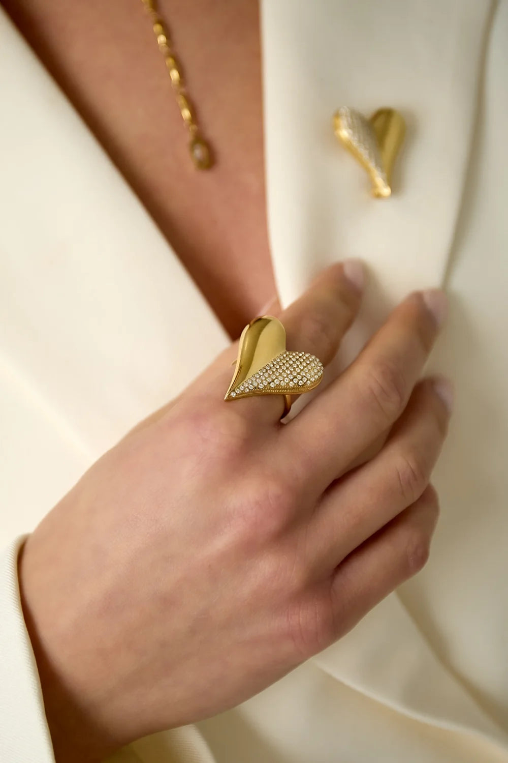Heart to get ring - Gold