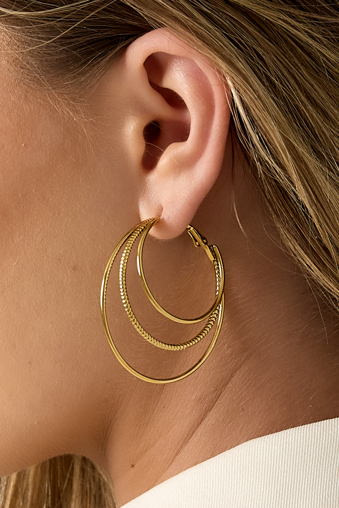 Double trouble earing - Gold