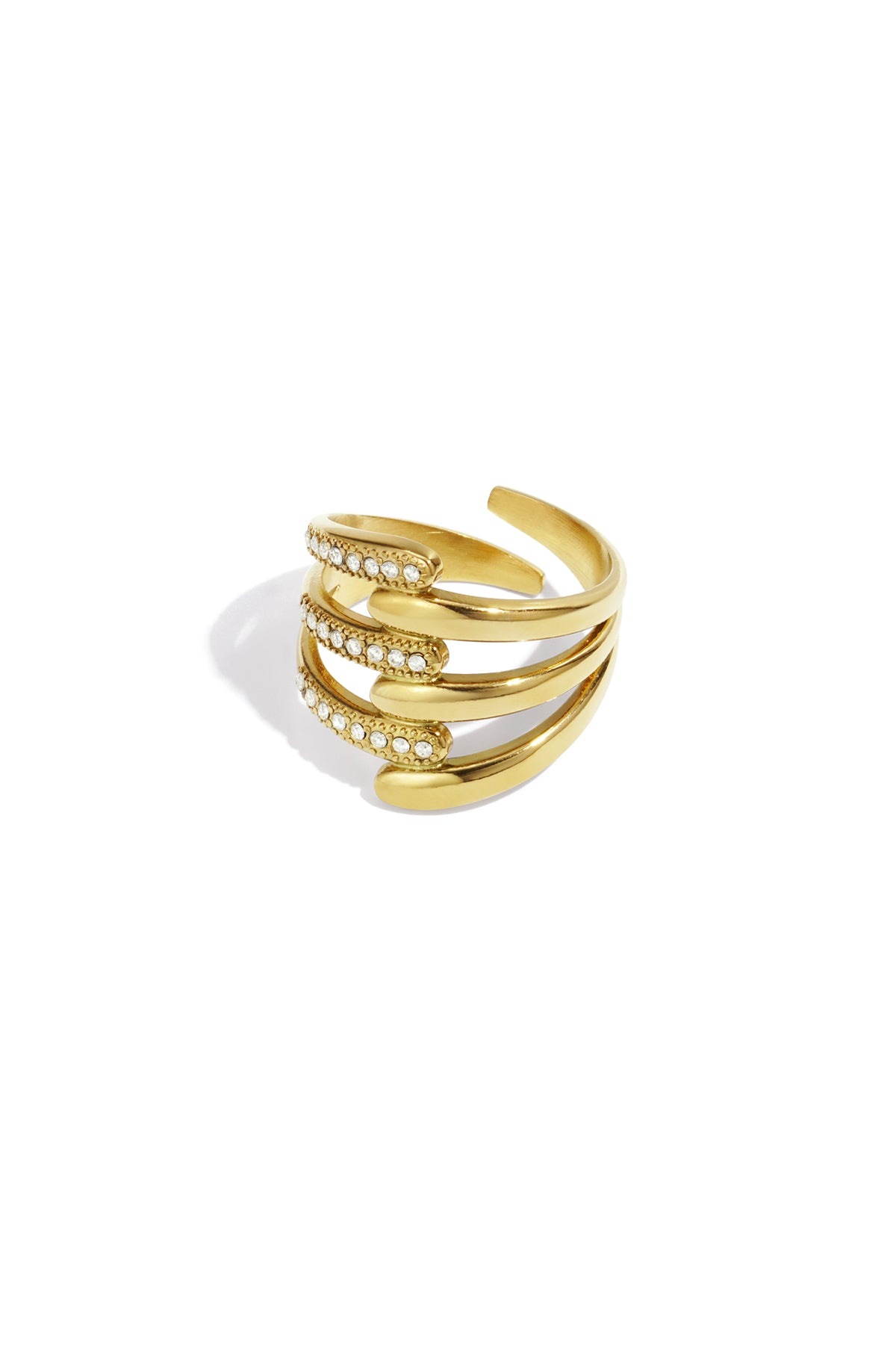 Classy Diamond ring - Gold