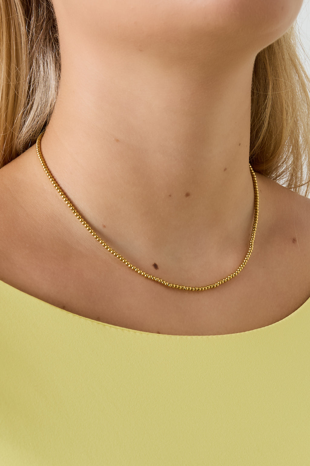 Beaded necklace - Gold